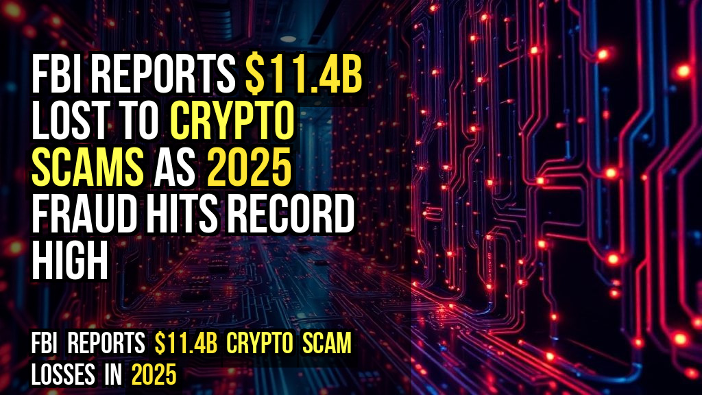 FBI reports $11.4B lost to crypto scams as 2025 fraud hits record high