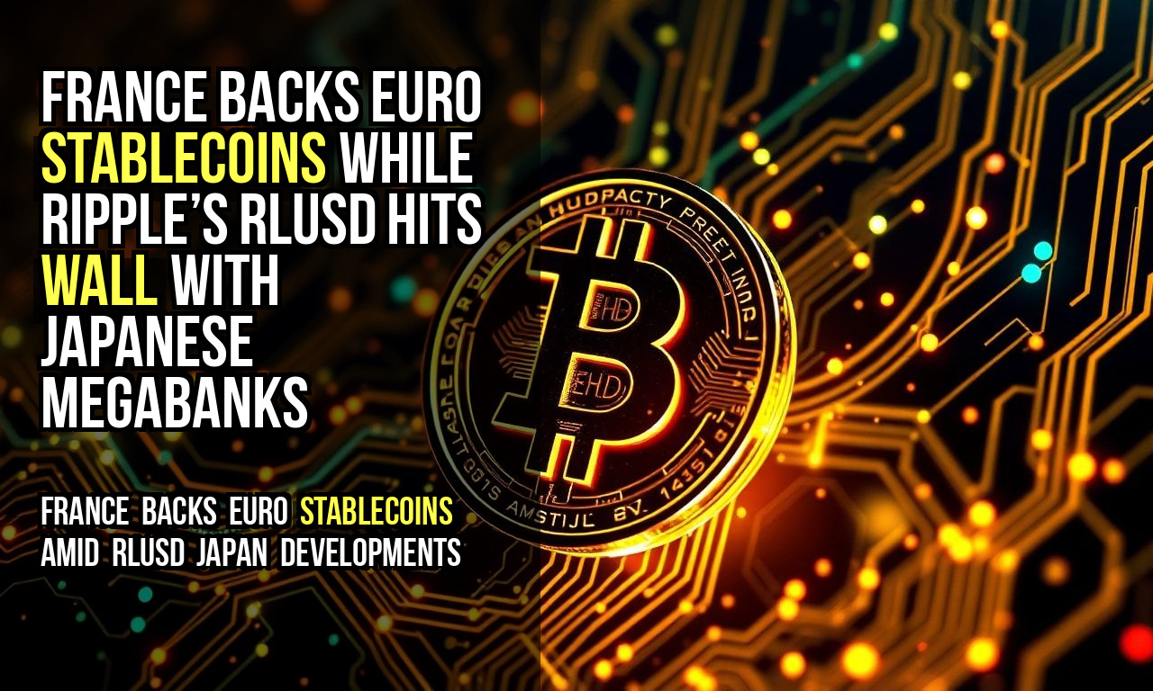 France Backs Euro Stablecoins While Ripple’s RLUSD Hits Wall With Japanese Megabanks