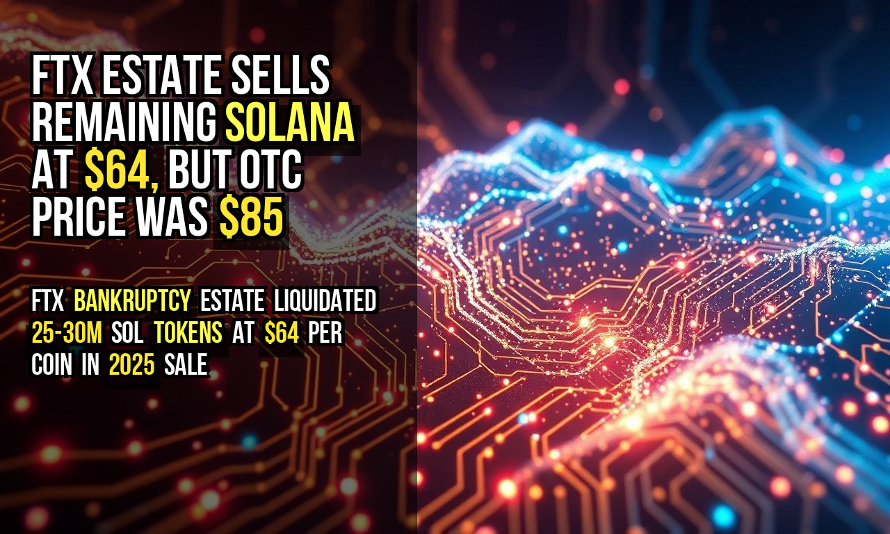 FTX estate sells remaining Solana at $64, but OTC price was $85