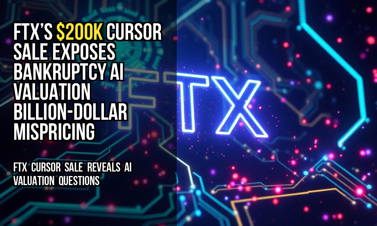 FTX’s $200K Cursor Sale Exposes Bankruptcy AI Valuation Billion-Dollar Mispricing