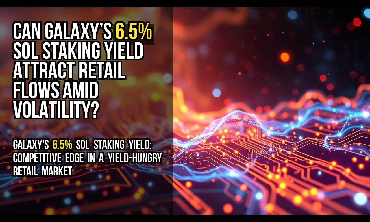 Can Galaxy’s 6.5% SOL Staking Yield Attract Retail Flows Amid Volatility?
