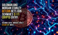 Goldman and Morgan Stanley Bitcoin Bets Join Schwab’s $11T Crypto Entry