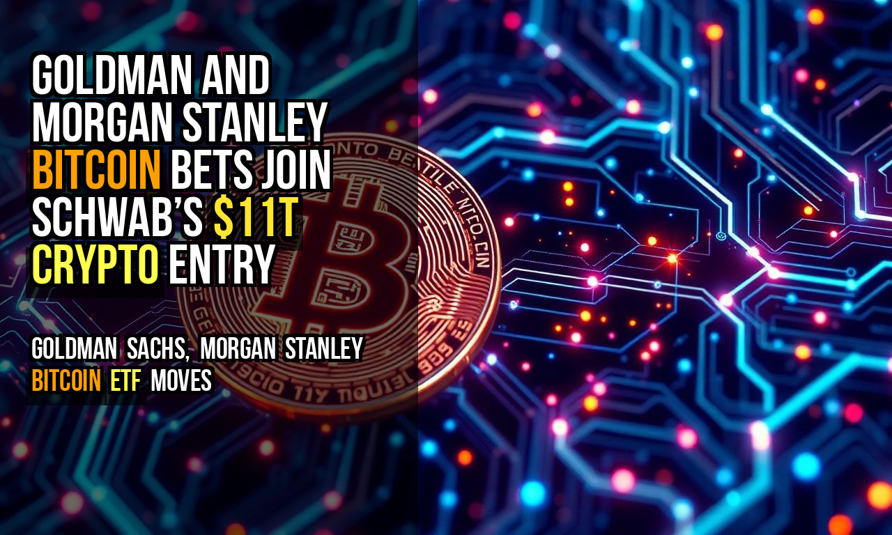 Goldman and Morgan Stanley Bitcoin Bets Join Schwab’s $11T Crypto Entry