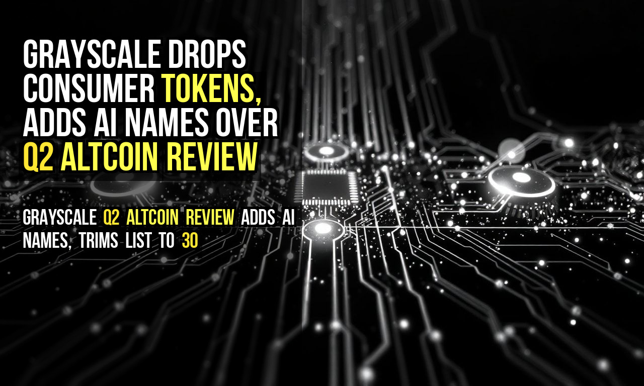 Grayscale Drops Consumer Tokens, Adds AI Names Over Q2 Altcoin Review