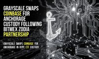 Grayscale Swaps Coinbase for Anchorage Custody Following BitMEX Zodia Partnership