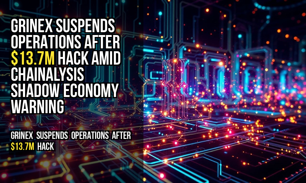Grinex Suspends Operations After $13.7M Hack Amid Chainalysis Shadow Economy Warning