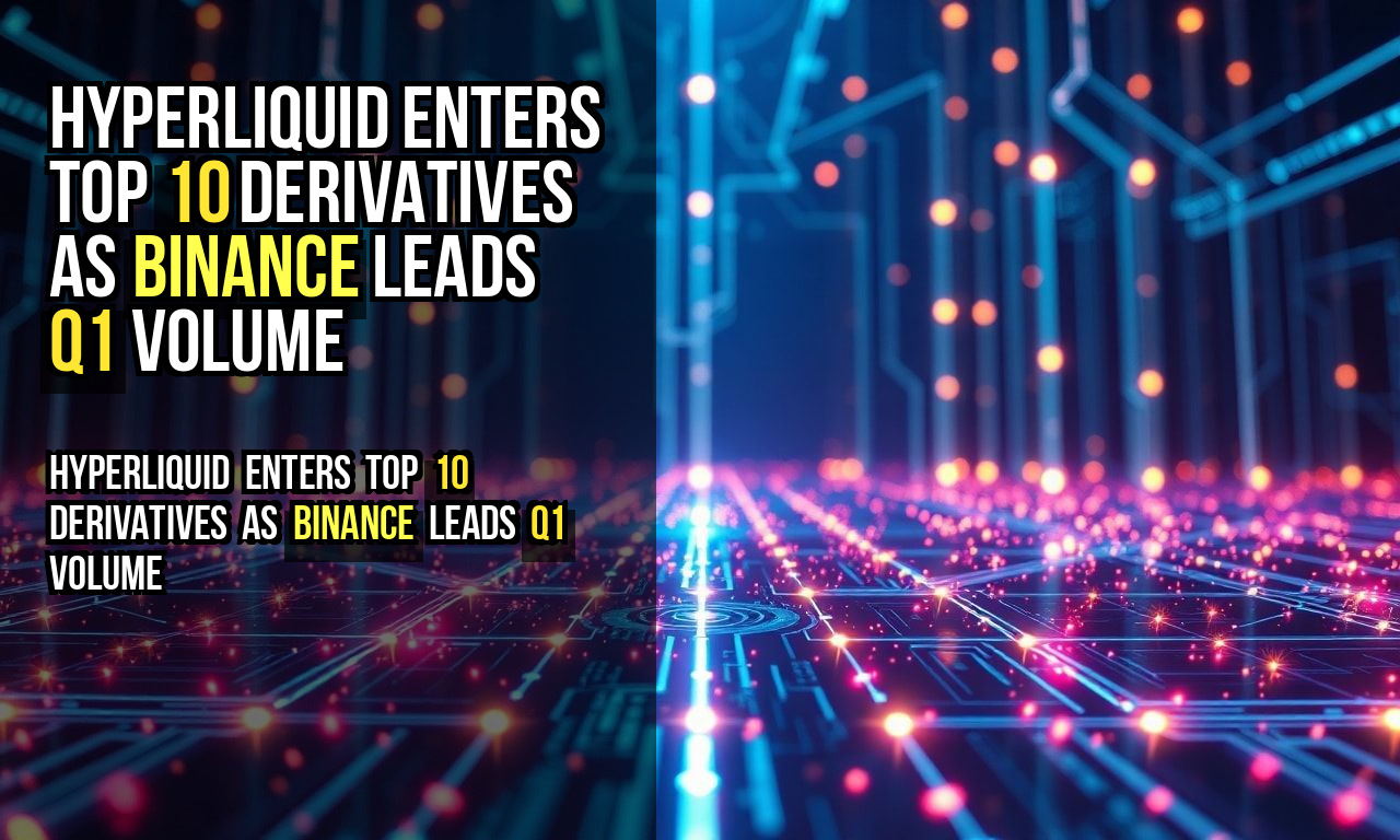 Hyperliquid enters top 10 derivatives as Binance leads Q1 volume