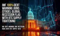 IMF 100% Debt Warning Joins Citadel Global Recession Flag With BTC Supply Tightening