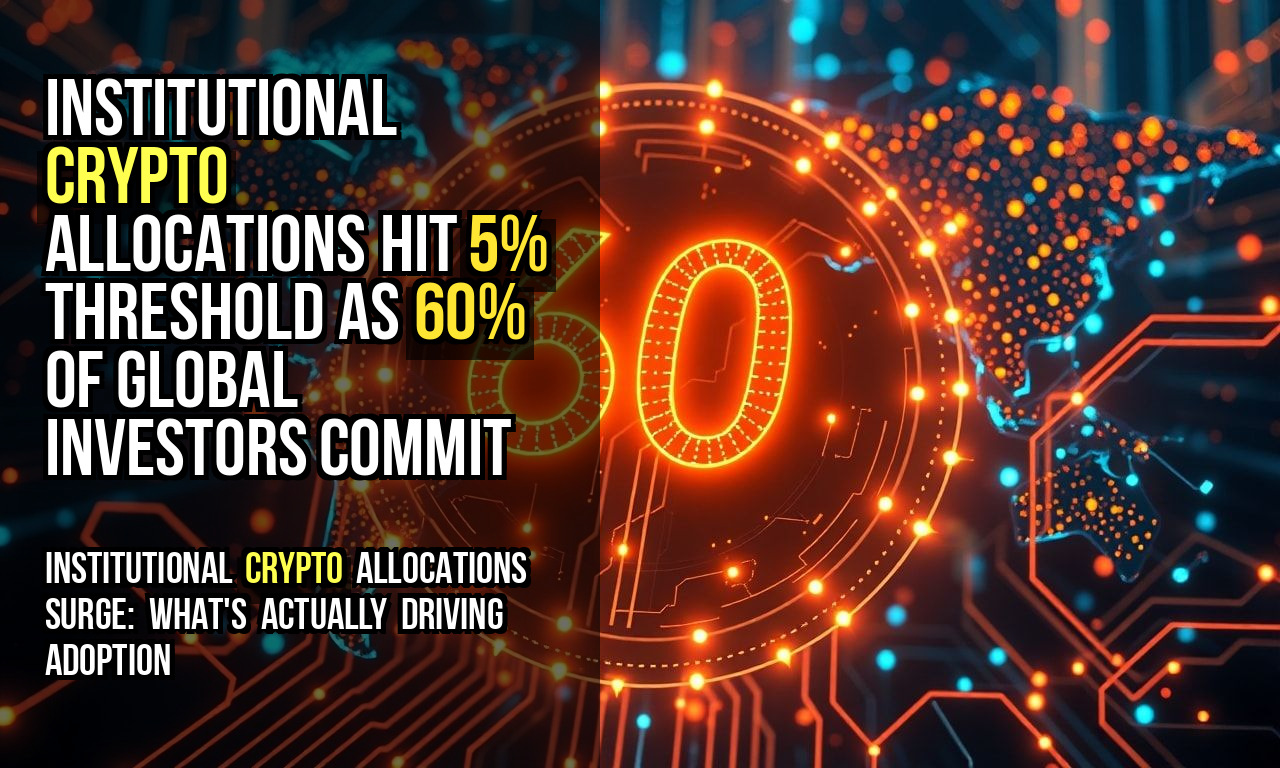 Institutional Crypto Allocations Hit 5% Threshold as 60% of Global Investors Commit
