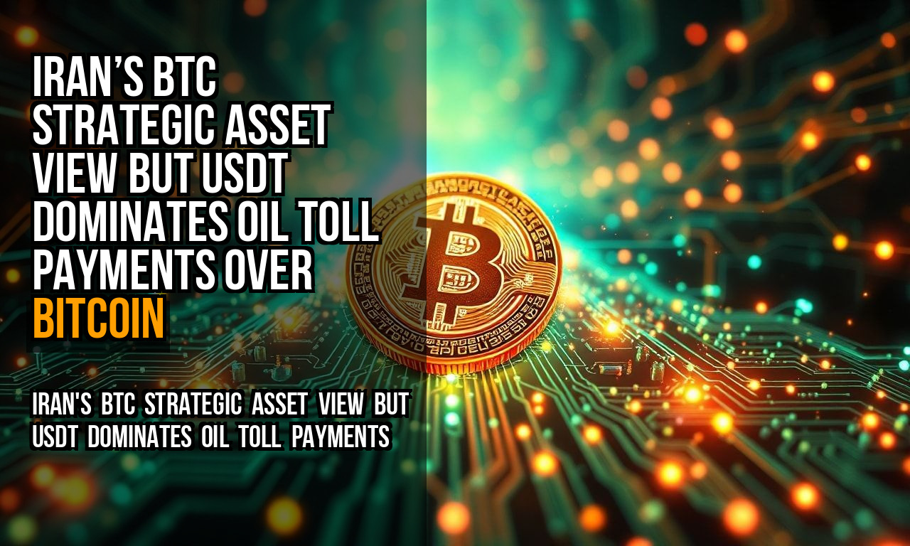 Iran’s BTC Strategic Asset View but USDt Dominates Oil Toll Payments Over Bitcoin