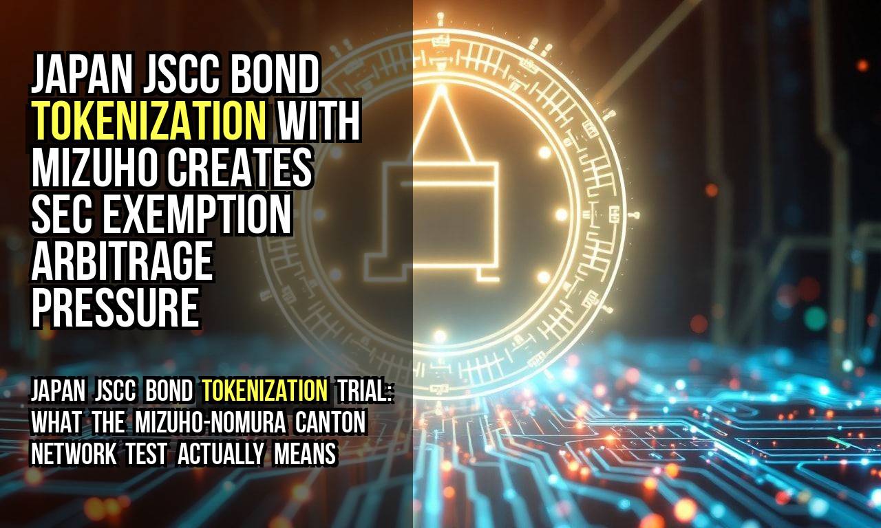 Japan JSCC Bond Tokenization With Mizuho Creates SEC Exemption Arbitrage Pressure