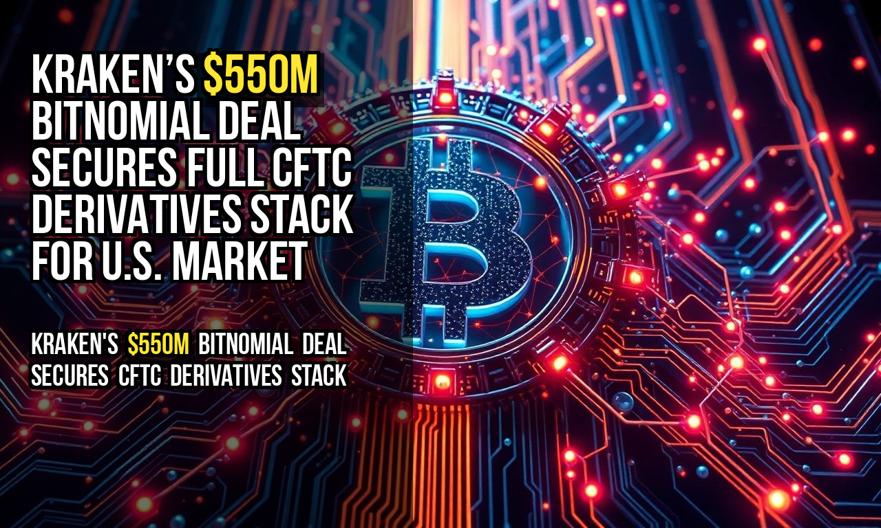 Kraken’s $550M Bitnomial Deal Secures Full CFTC Derivatives Stack for U.S. Market