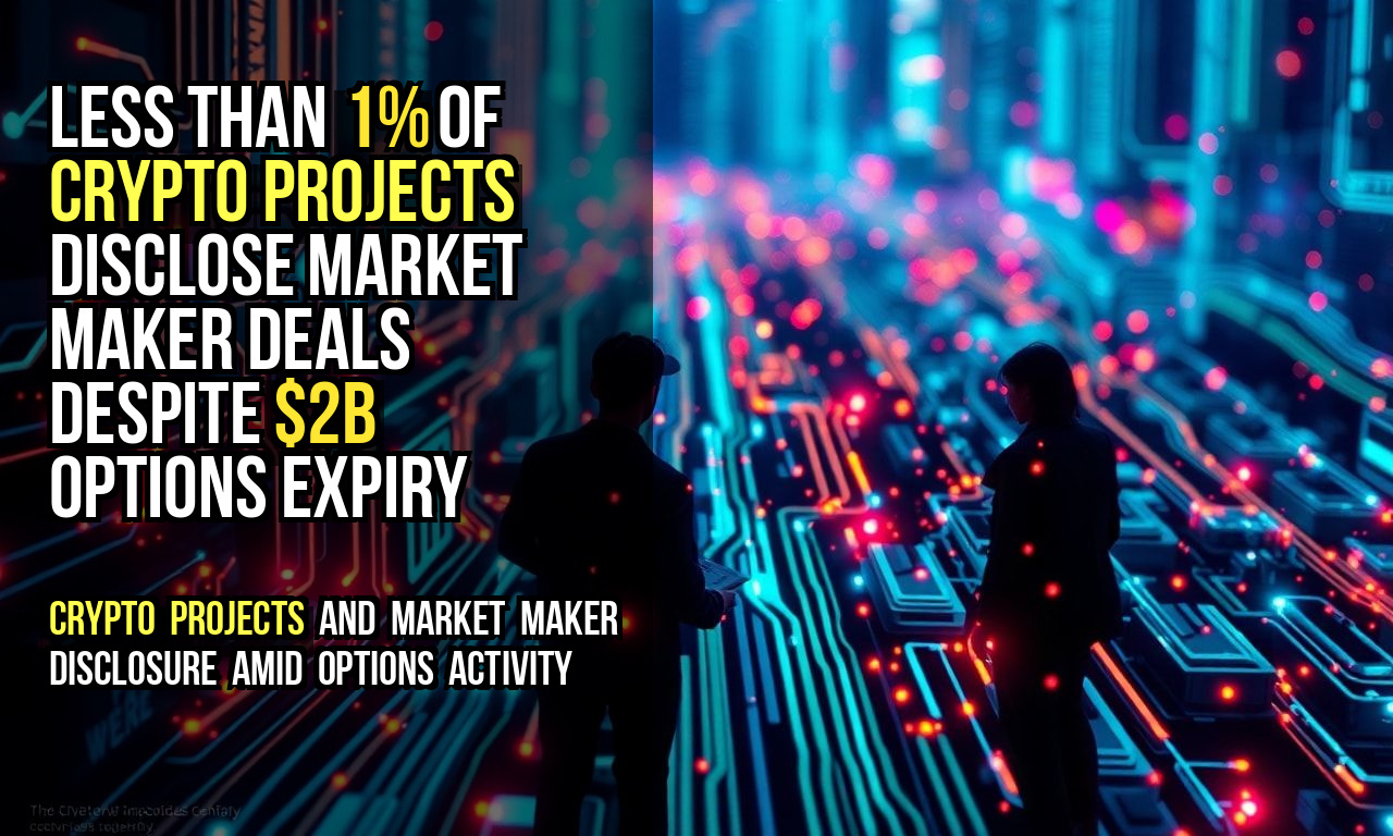 Less Than 1% of Crypto Projects Disclose Market Maker Deals Despite $2B Options Expiry