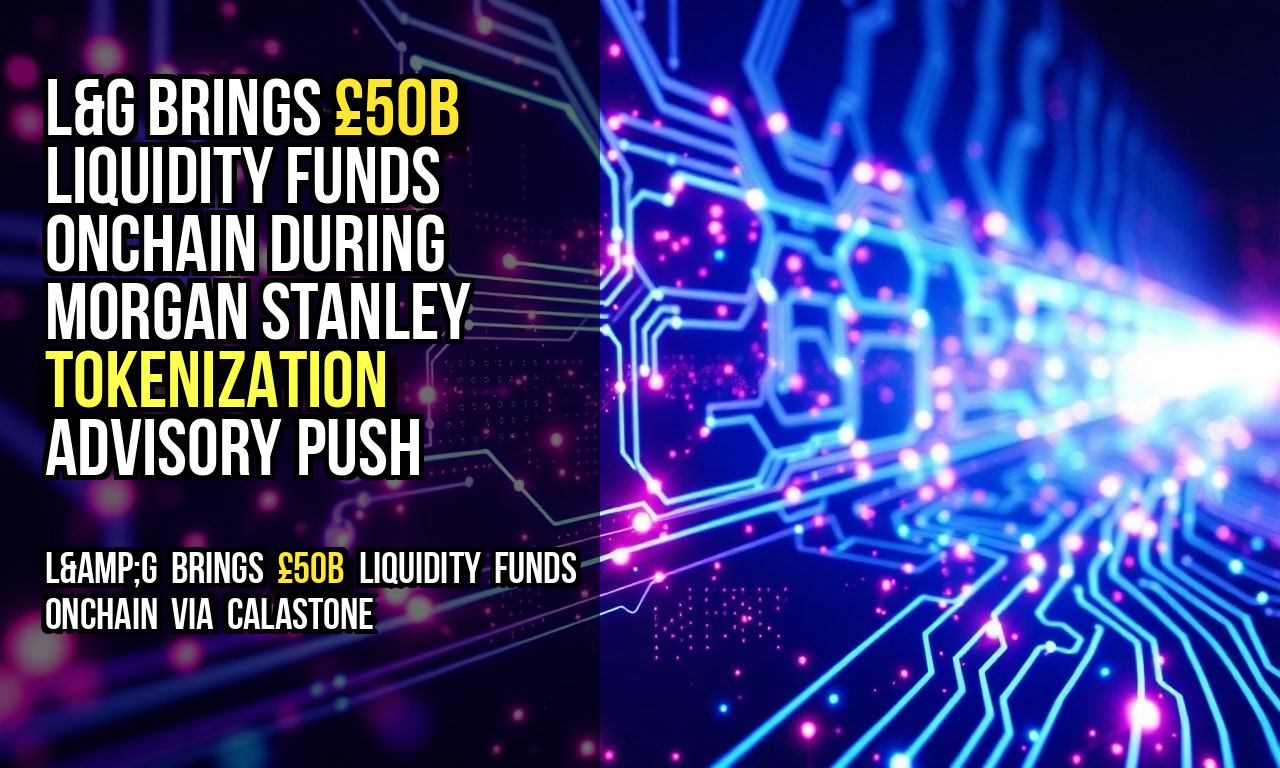 L&G Brings £50B Liquidity Funds Onchain During Morgan Stanley Tokenization Advisory Push