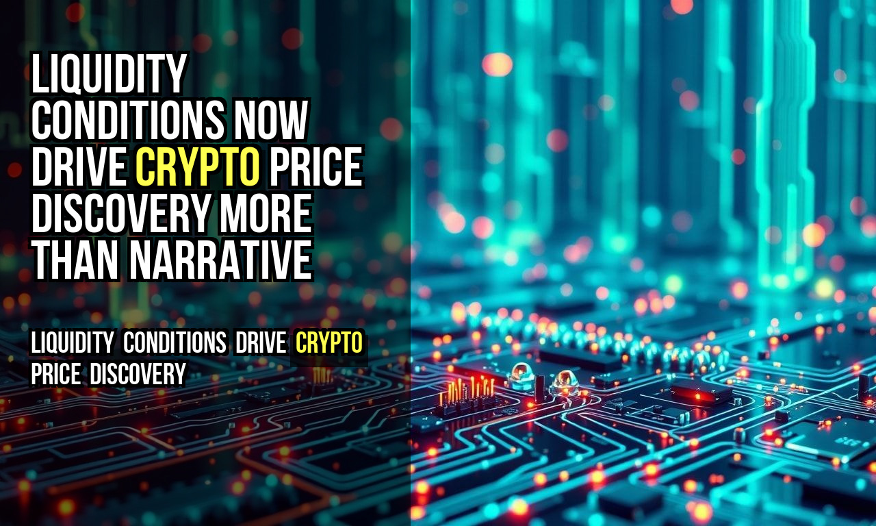 Liquidity Conditions Now Drive Crypto Price Discovery More Than Narrative