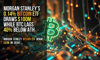 Morgan Stanley’s 0.14% Bitcoin ETF Draws $100M While BTC Lags 40% Below ATH