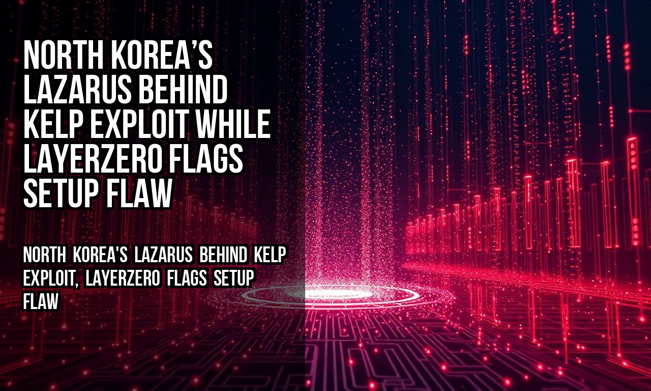 North Korea’s Lazarus Behind Kelp Exploit While LayerZero Flags Setup Flaw