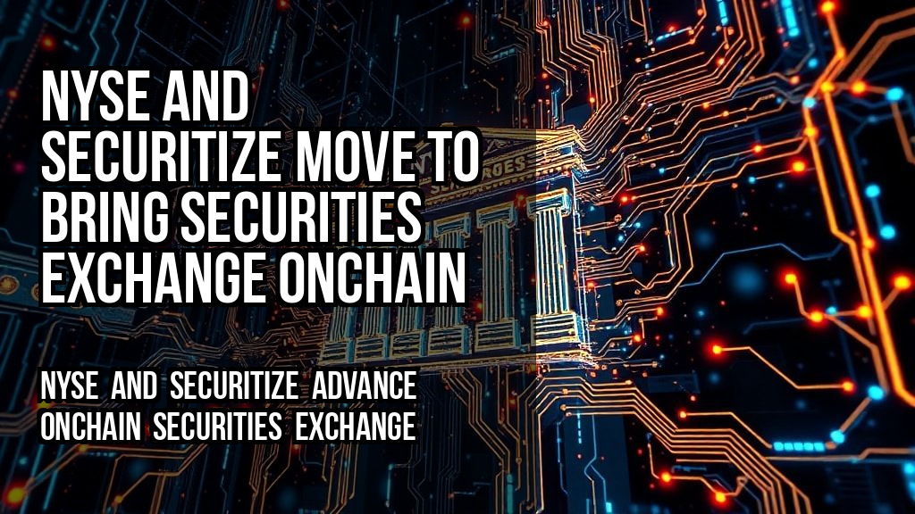 NYSE and Securitize move to bring securities exchange onchain