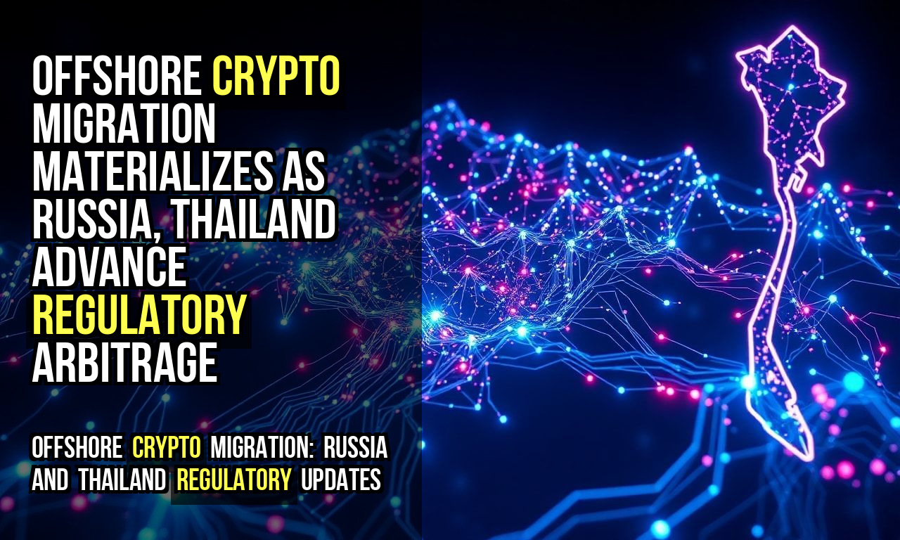 Offshore Crypto Migration Materializes as Russia, Thailand Advance Regulatory Arbitrage