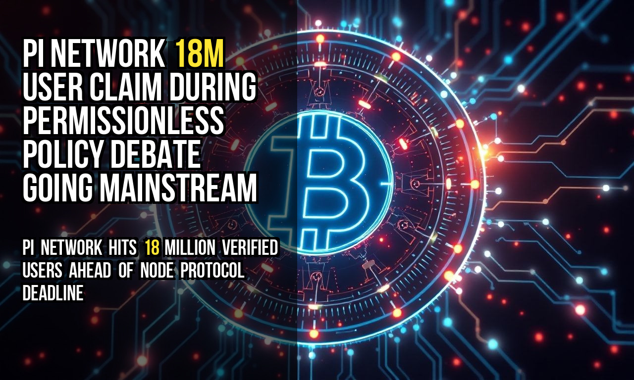 Pi Network 18M User Claim During Permissionless Policy Debate Going Mainstream