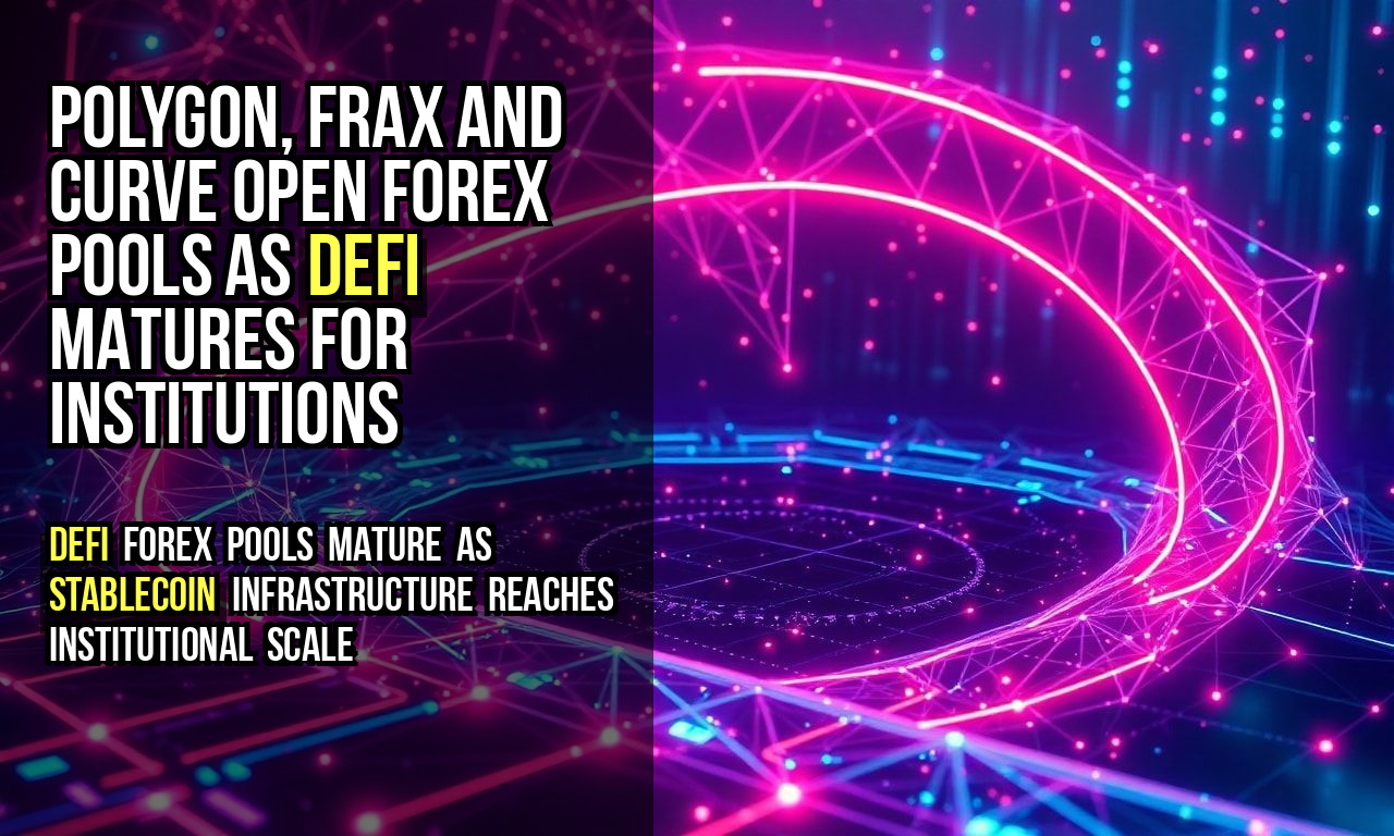 Polygon, Frax and Curve Open Forex Pools as DeFi Matures for Institutions
