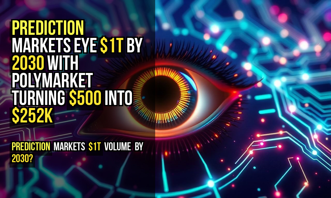 Prediction Markets Eye $1T by 2030 With Polymarket Turning $500 Into $252K