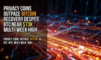 Privacy Coins Outpace Bitcoin Recovery Despite BTC Near $73K Multi-Week High