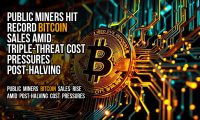 Public Miners Hit Record Bitcoin Sales Amid Triple-Threat Cost Pressures Post-Halving