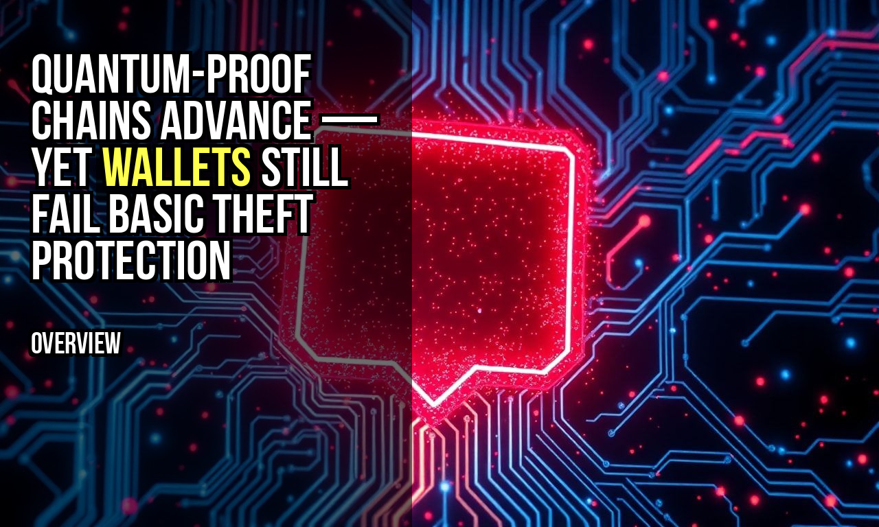 Quantum-proof chains advance — yet wallets still fail basic theft protection