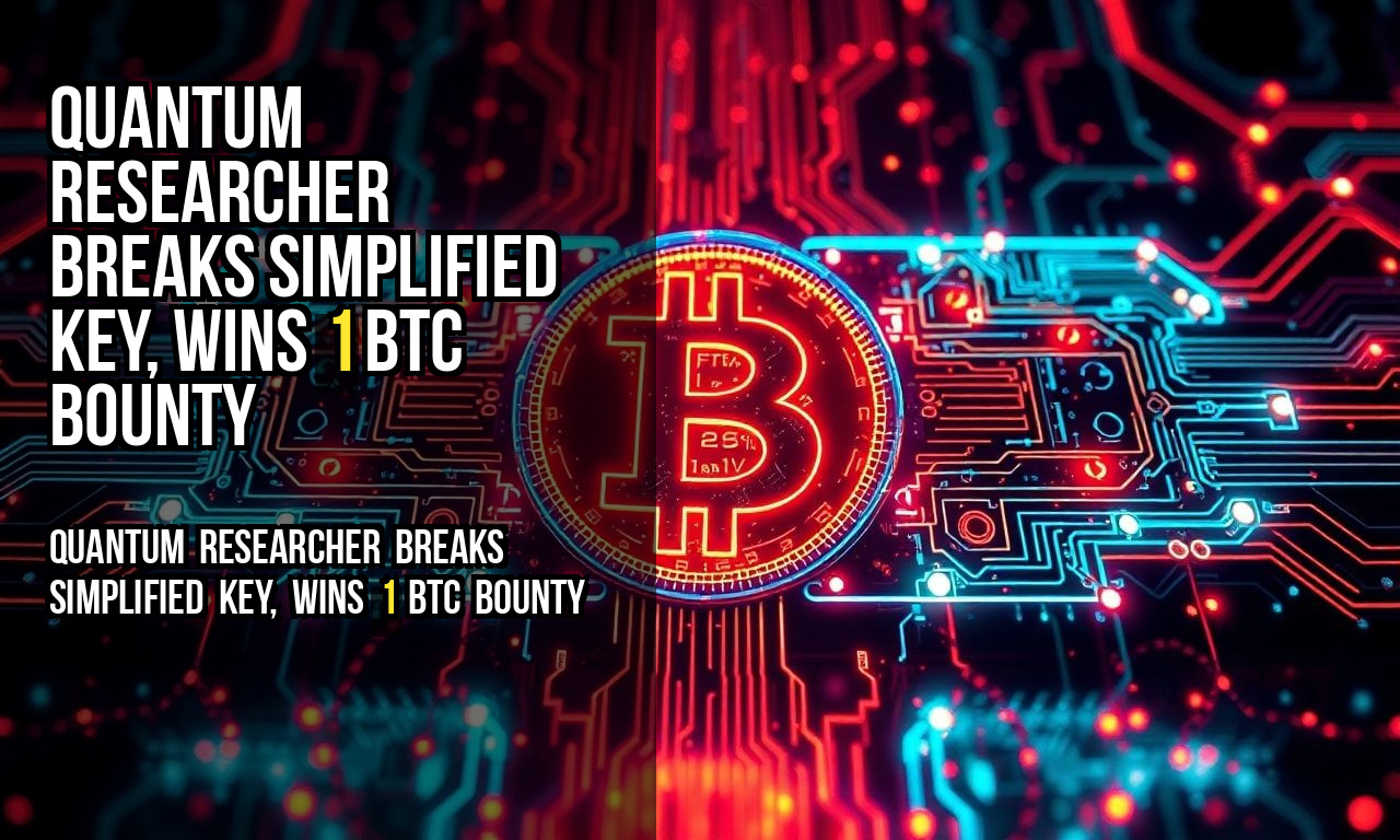 Quantum Researcher Breaks Simplified Key, Wins 1 BTC Bounty