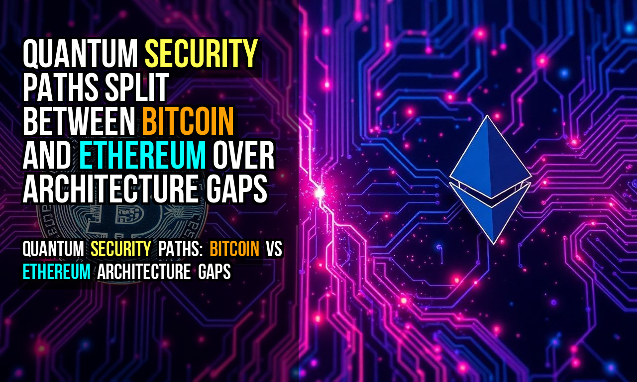 Quantum Security Paths Split Between Bitcoin and Ethereum Over Architecture Gaps