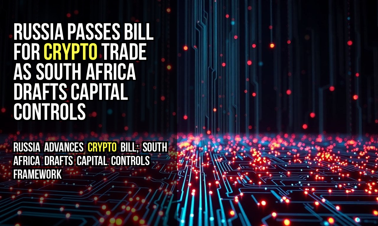 Russia Passes Bill for Crypto Trade as South Africa Drafts Capital Controls