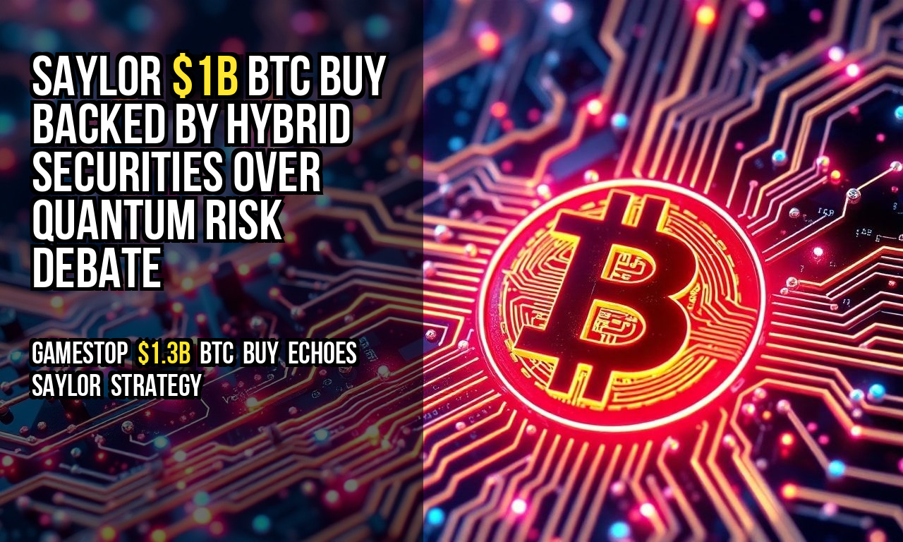 Saylor $1B BTC Buy Backed by Hybrid Securities Over Quantum Risk Debate