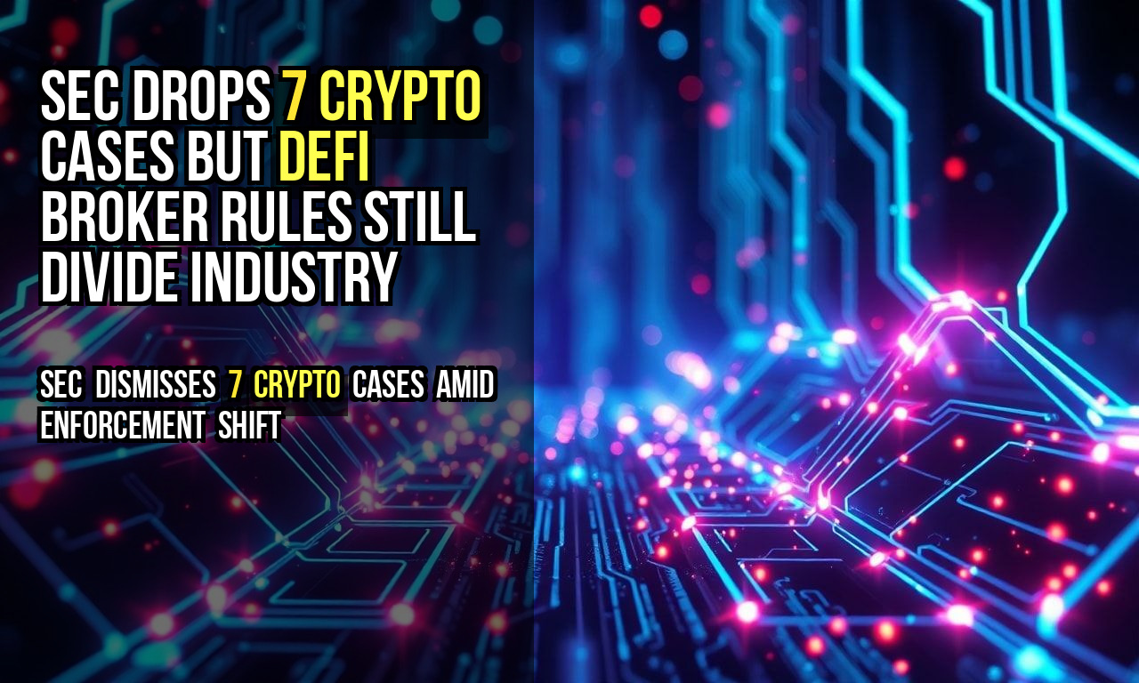 SEC Drops 7 Crypto Cases but DeFi Broker Rules Still Divide Industry