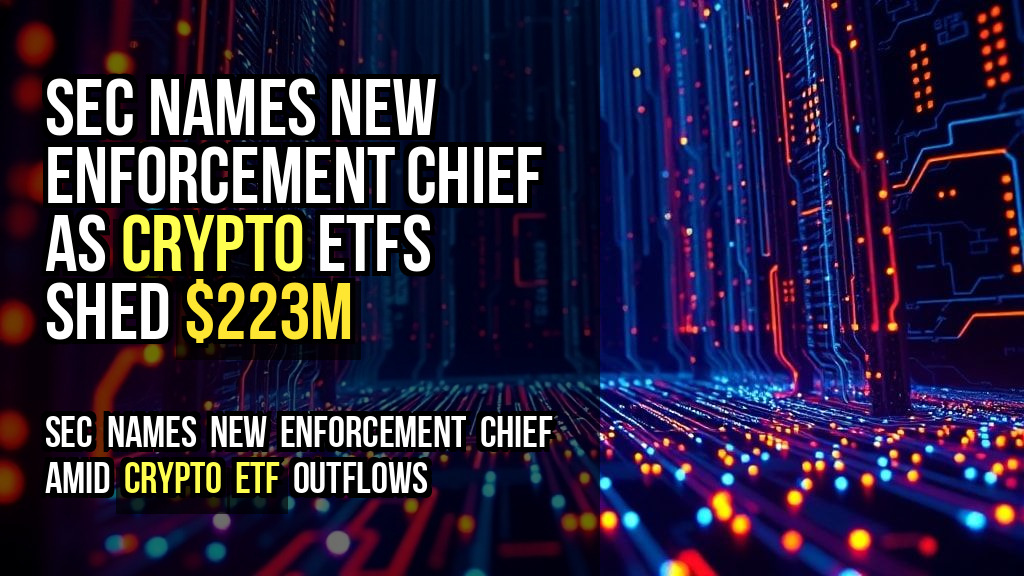 SEC Names New Enforcement Chief as Crypto ETFs Shed $223M