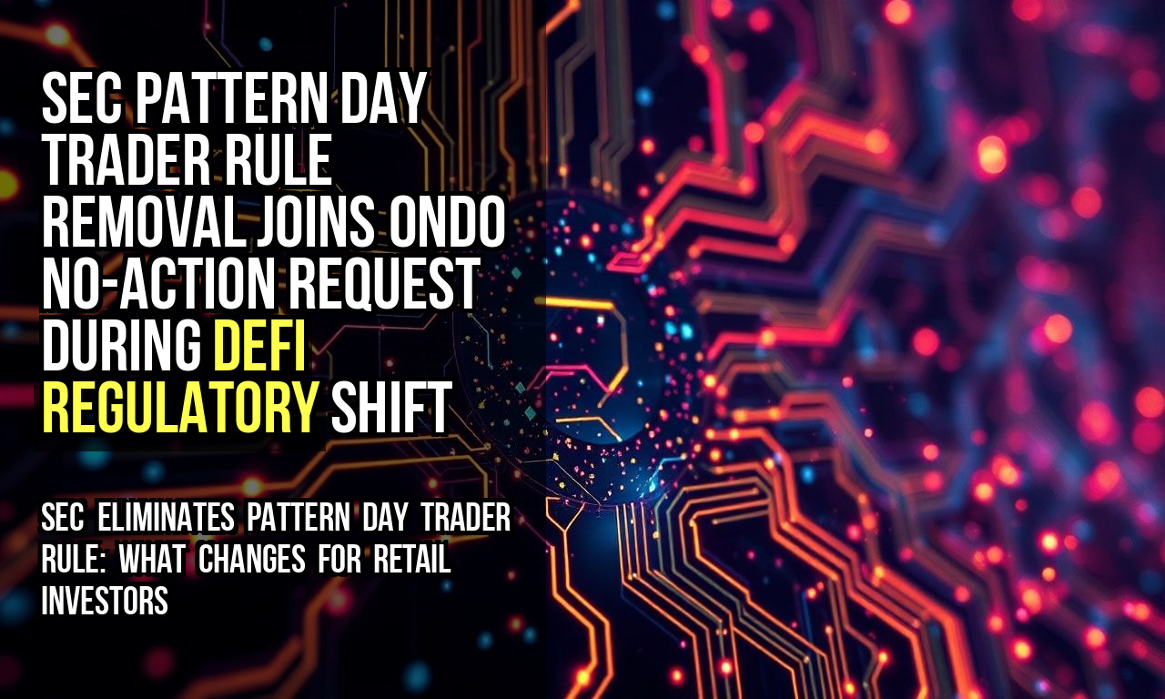 SEC Pattern Day Trader Rule Removal Joins Ondo No-Action Request During DeFi Regulatory Shift