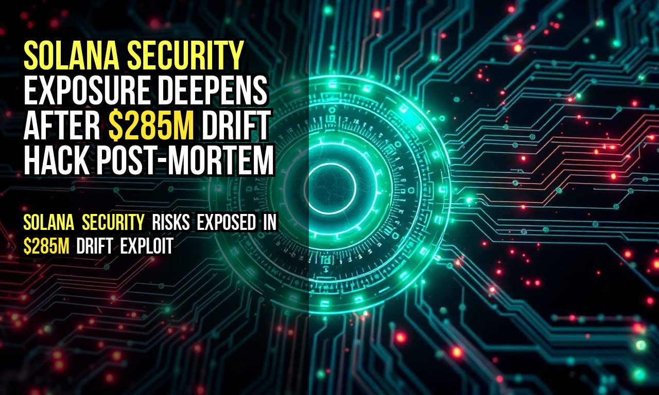 Solana Security Exposure Deepens After $285M Drift Hack Post-Mortem
