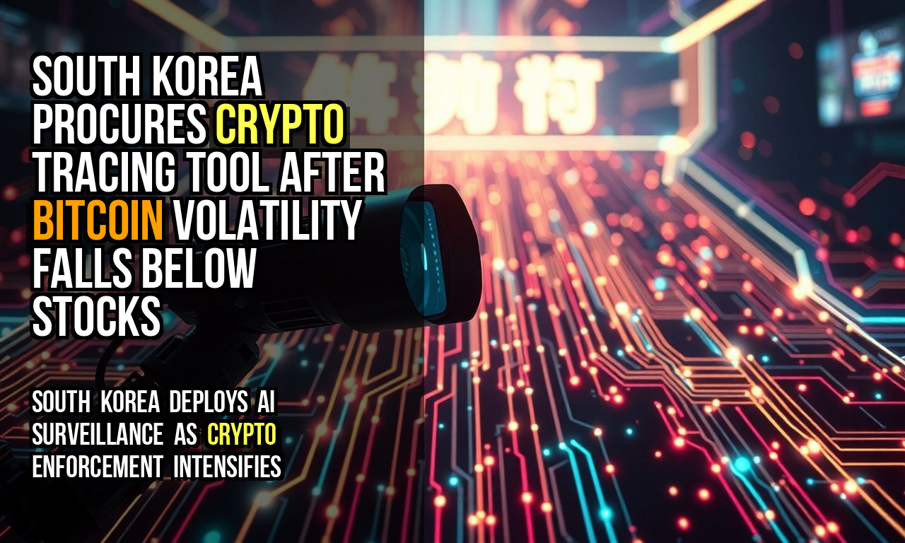 South Korea Procures Crypto Tracing Tool After Bitcoin Volatility Falls Below Stocks