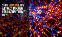 Spot Bitcoin ETFs Attract Inflows for 9 Consecutive Days
