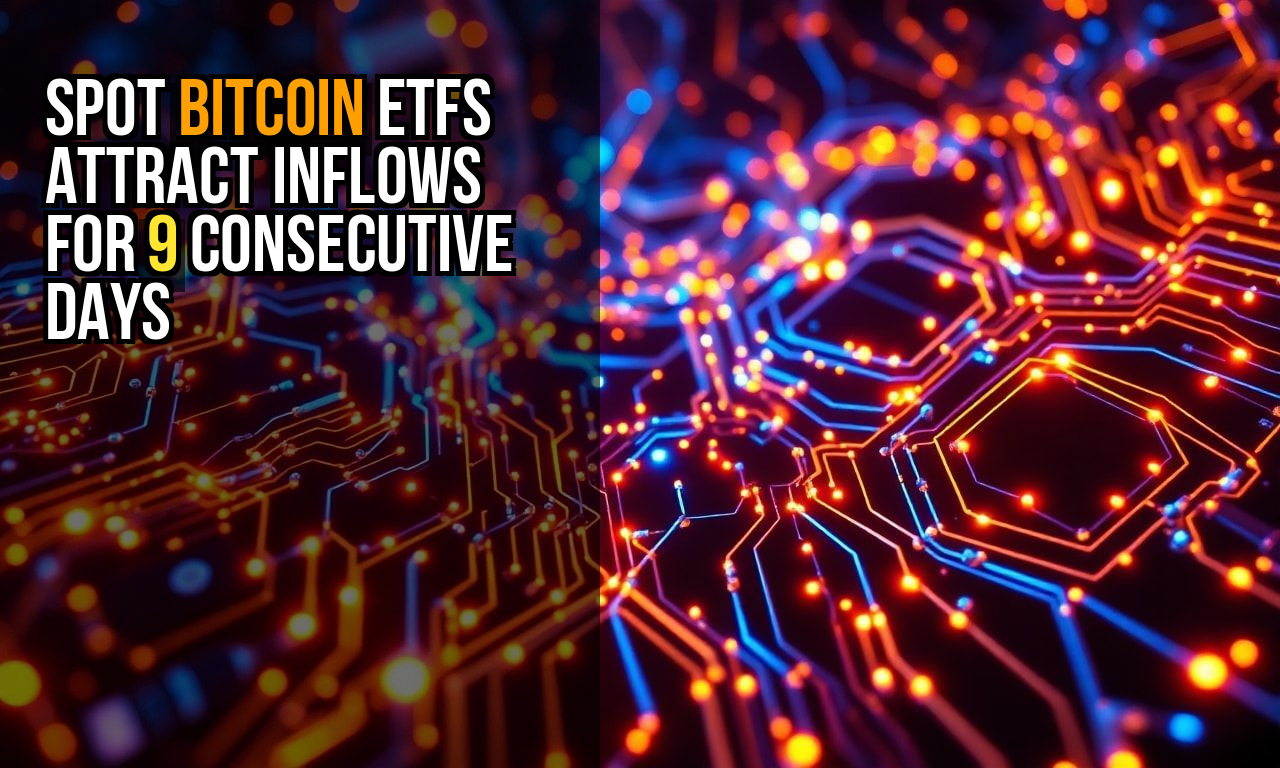 Spot Bitcoin ETFs Attract Inflows for 9 Consecutive Days
