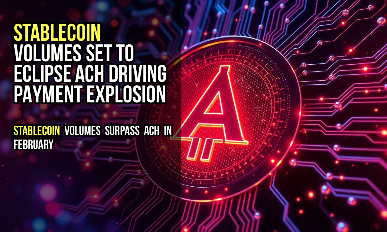 Stablecoin Volumes Set to Eclipse ACH Driving Payment Explosion