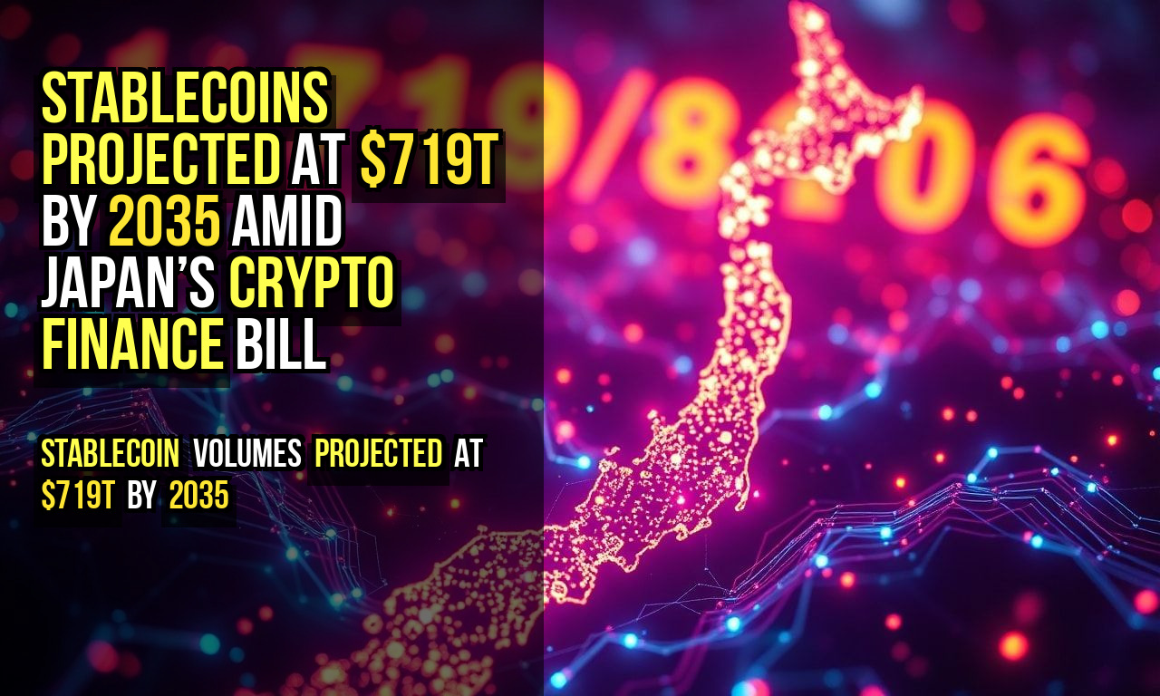 Stablecoins Projected at $719T by 2035 Amid Japan’s Crypto Finance Bill