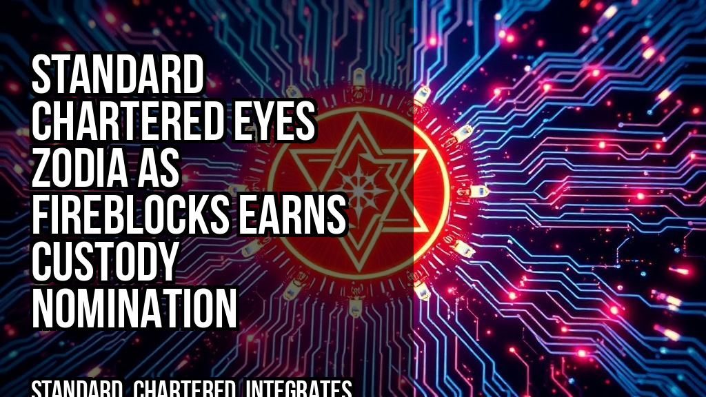 Standard Chartered Eyes Zodia as Fireblocks Earns Custody Nomination