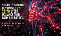 Strategy $1B BTC Buy Backed by $274M Stock Issuance Amid Bank Buy Ratings