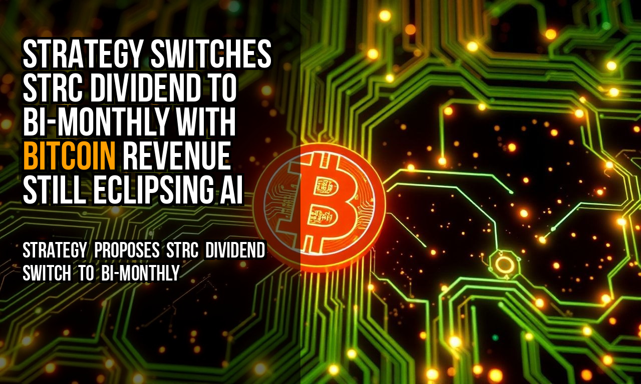 Strategy Switches STRC Dividend to Bi-Monthly with Bitcoin Revenue Still Eclipsing AI