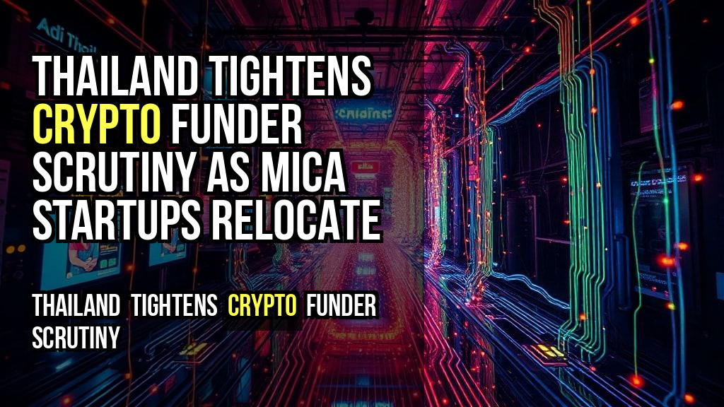 Thailand Tightens Crypto Funder Scrutiny as MiCA Startups Relocate