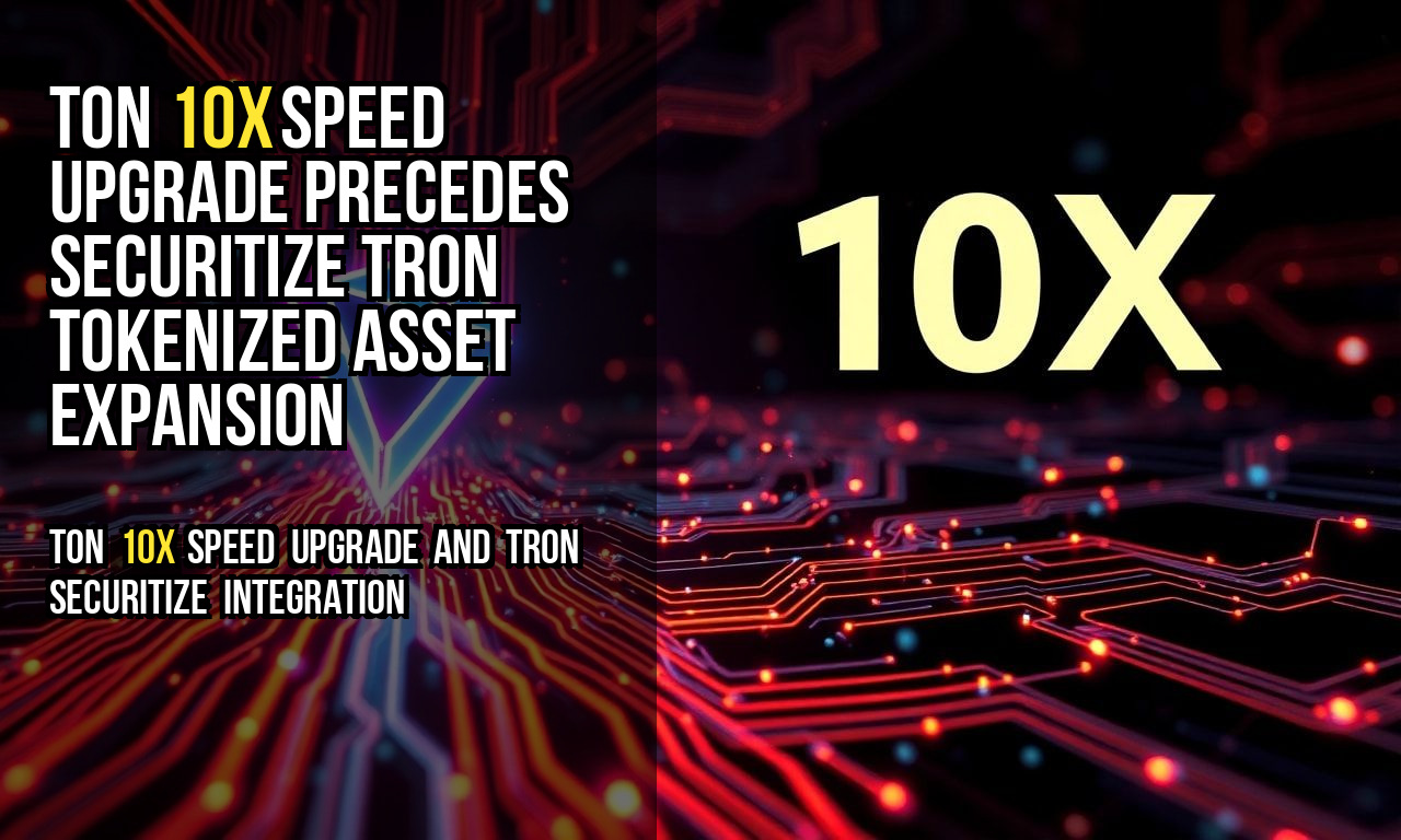 TON 10x Speed Upgrade Precedes Securitize TRON Tokenized Asset Expansion