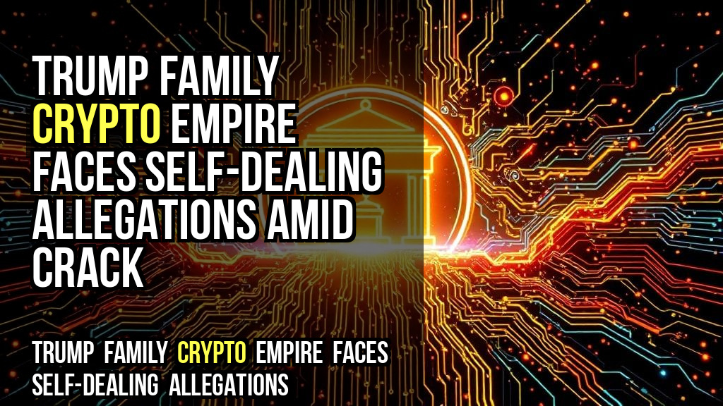 Trump family crypto empire faces self-dealing allegations amid crack