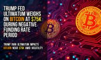 Trump Fed Ultimatum Weighs on Bitcoin at $75K During Negative Funding Rate Period