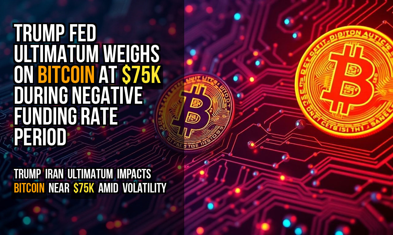 Trump Fed Ultimatum Weighs on Bitcoin at $75K During Negative Funding Rate Period